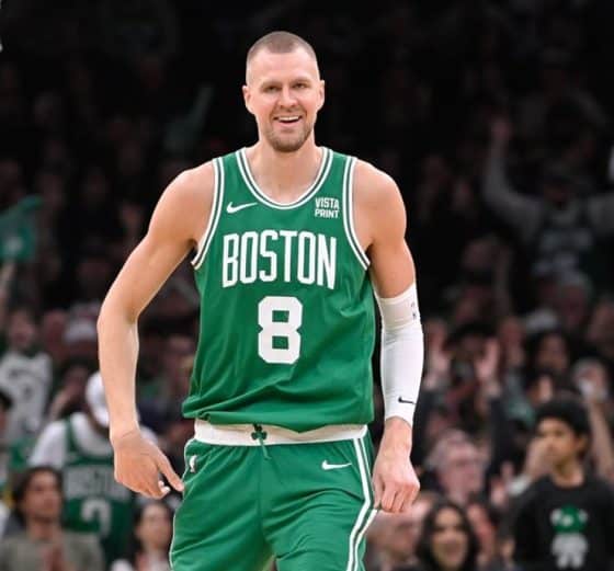 Boston Celtics Kristaps Porzingis Out Indefinitely With Calf Strain Injury to Miss Several Games