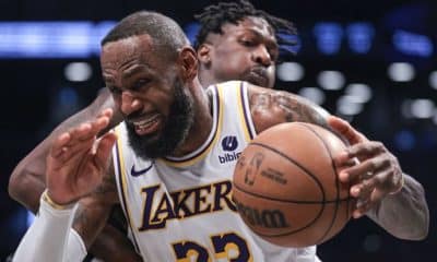 Los Angeles Lakers LeBron James joins Michael Jordan as only NBA players with multiple 40-point games after turning 39