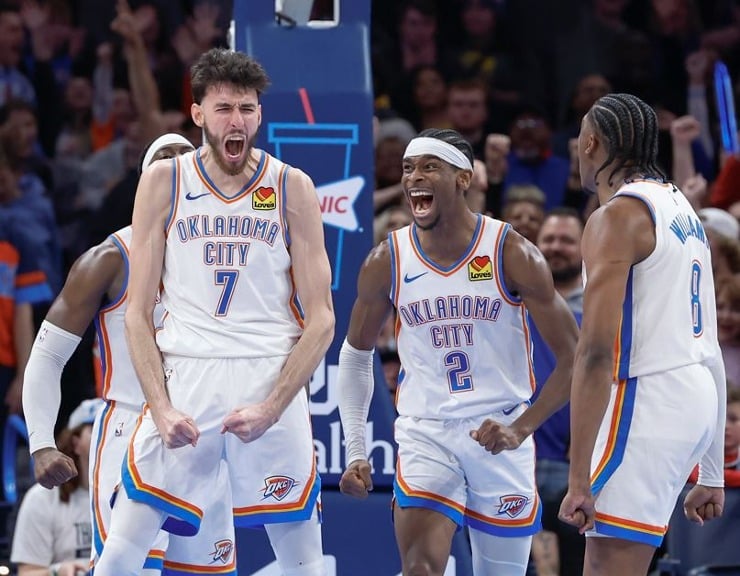 Oklahoma City Thunder Become Youngest 1-Seed in NBA History With Average Age of 23.4 Years