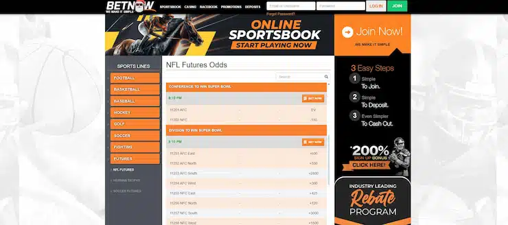 florida sports betting betnow nfl futures on super bowl lix