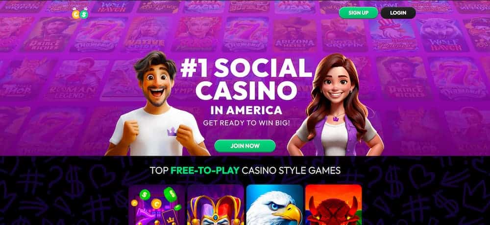 Crown Coins - overall best sweepstakes casino in the US