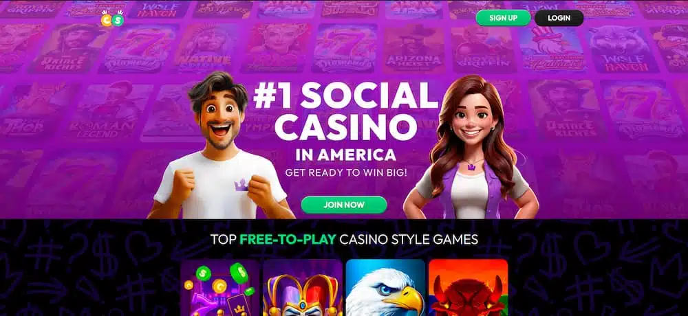 Crown Coins - overall best sweepstakes casino in the US