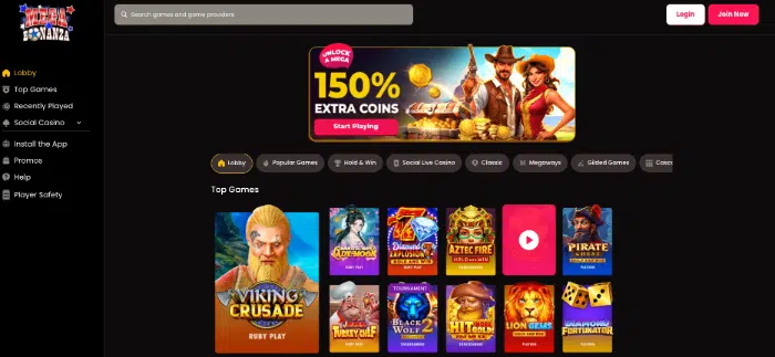 Mega Bonanza Bitcoin sweepstakes casino
