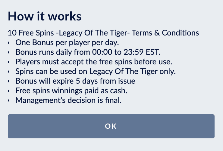 The website says casino: great info