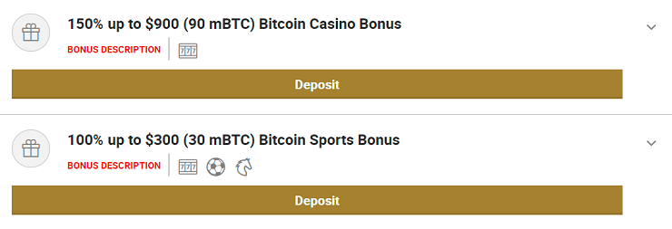 Bodog Deposit Bonuses For Bitcoin