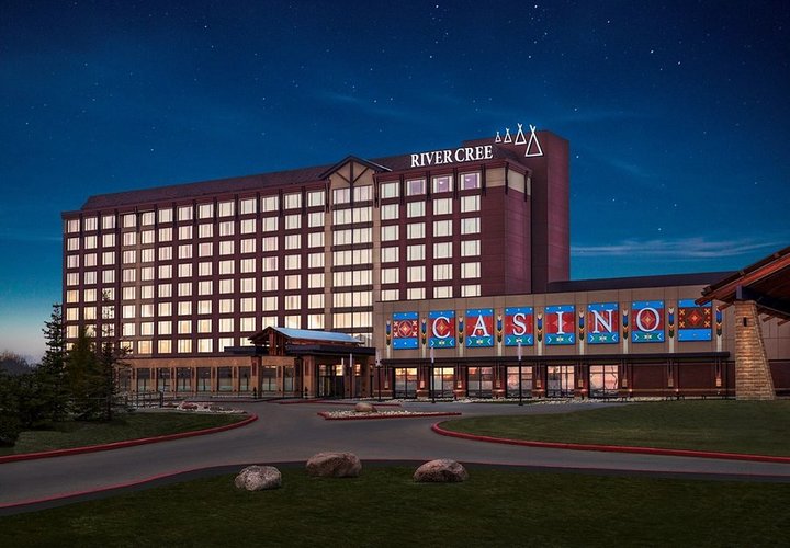 Casino building at night