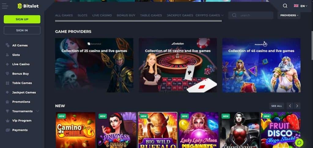 Bitslot.io - Reliable Crypto Casino ZA - Home Page